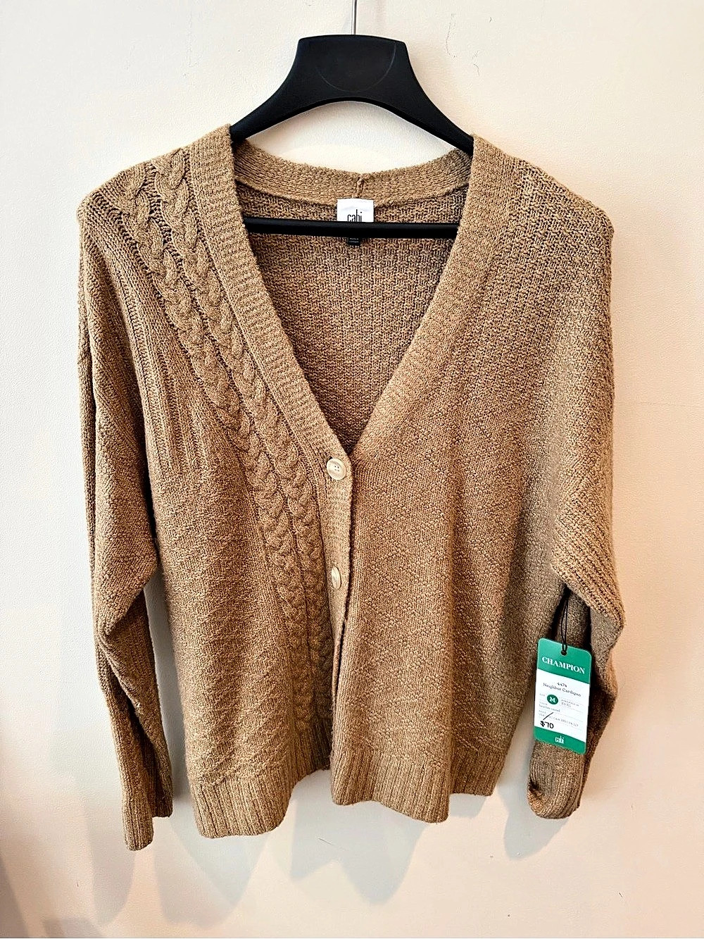 cabi Neighbor Cardigan Brown Cardigan Size Medium NWT